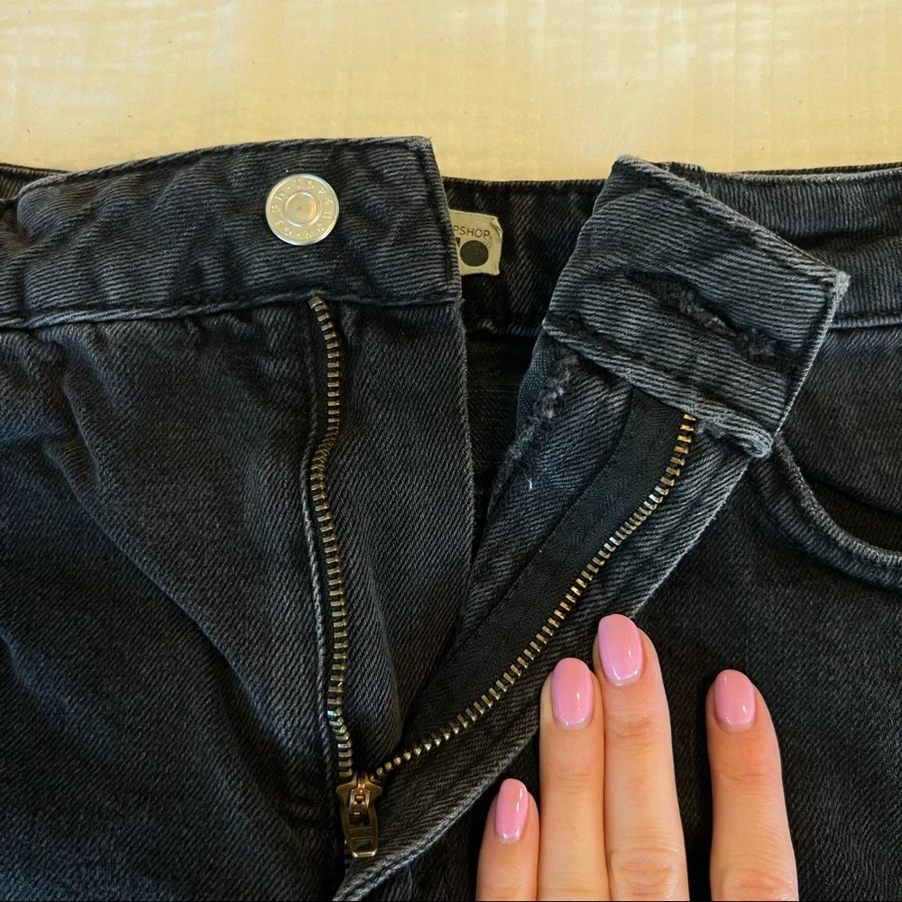 Topshop Moto Black Denim Skirt - Picture 8 of 14